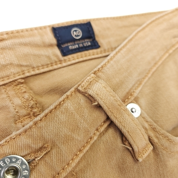 New AG Adriano GoldSchmied Tan The Legging Ankle Sz 27R - Picture 8 of 15